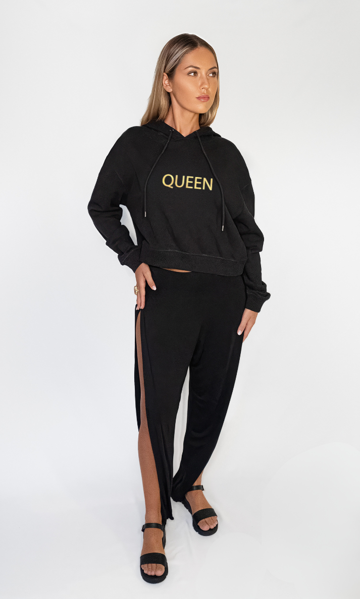 Queen Crop  Hoodie