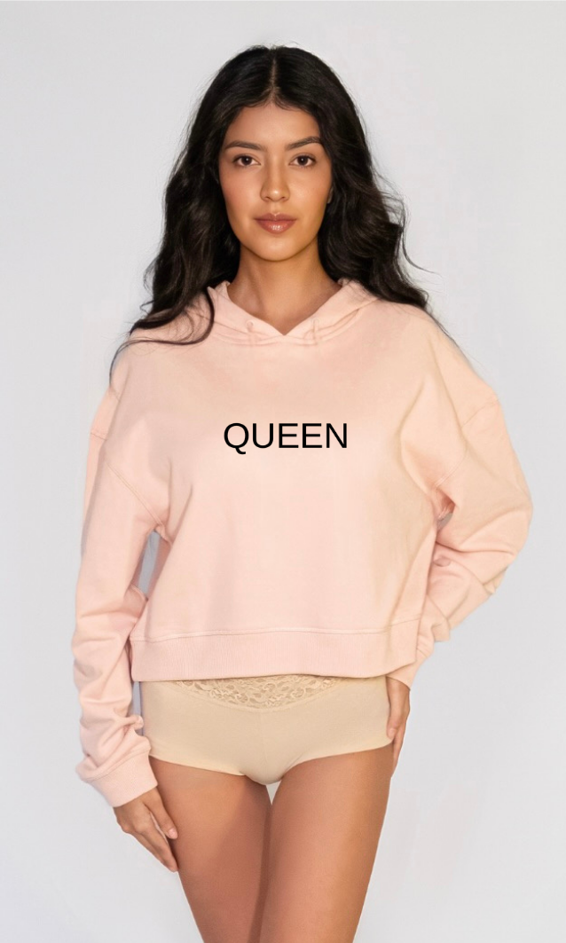 Queen Crop  Hoodie