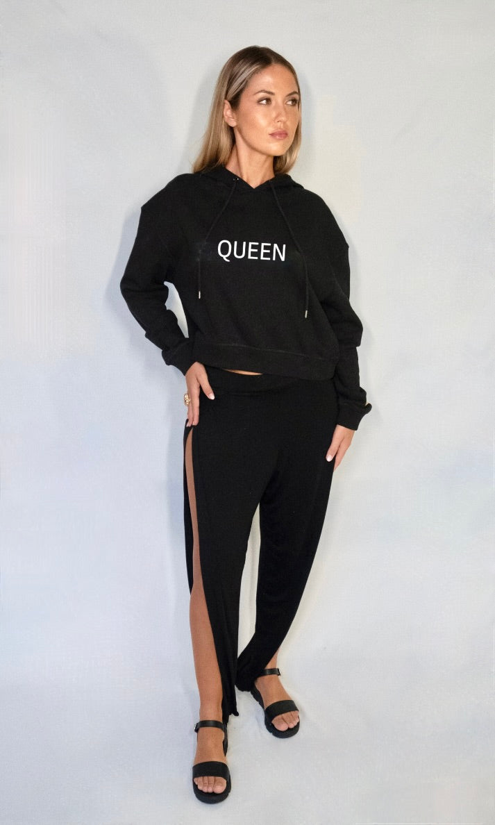 Queen Crop  Hoodie